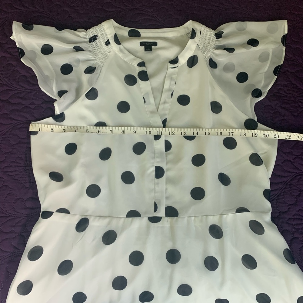 Light & Flowy Polka Dot Flutter Sleeve Dress - image 7